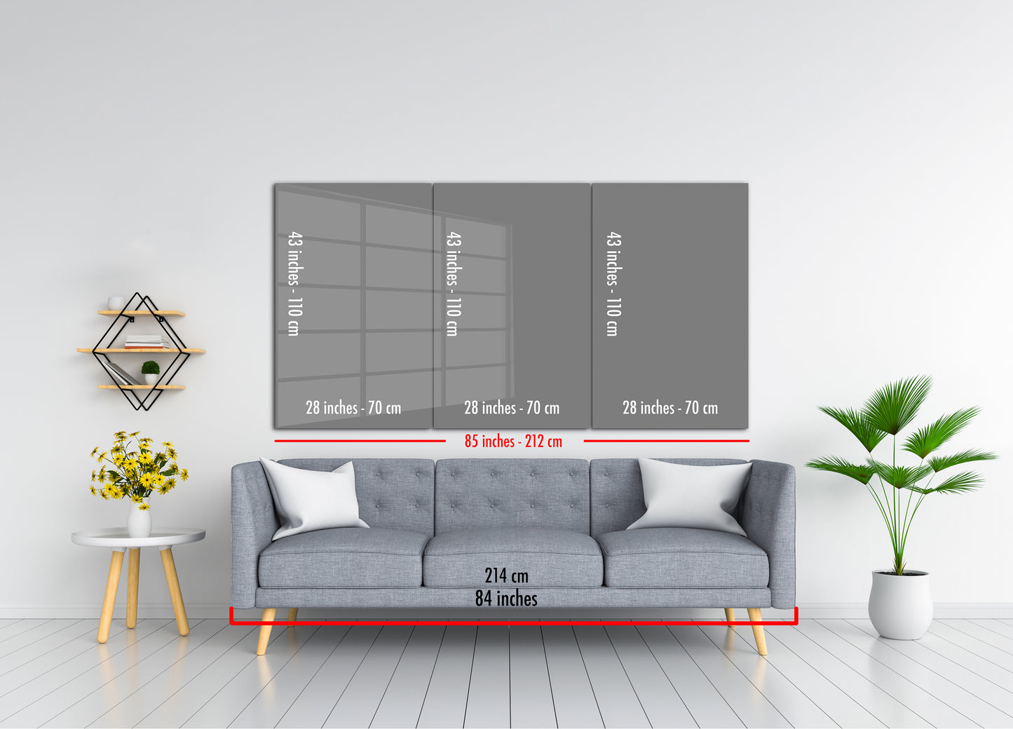 Old Map, Extra Large Glass Wall Art