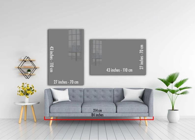 Abstract Eye Large Glass Wall Art