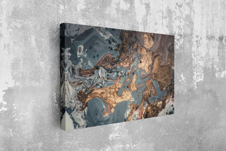 Abstract Marble Large Glass Wall Art