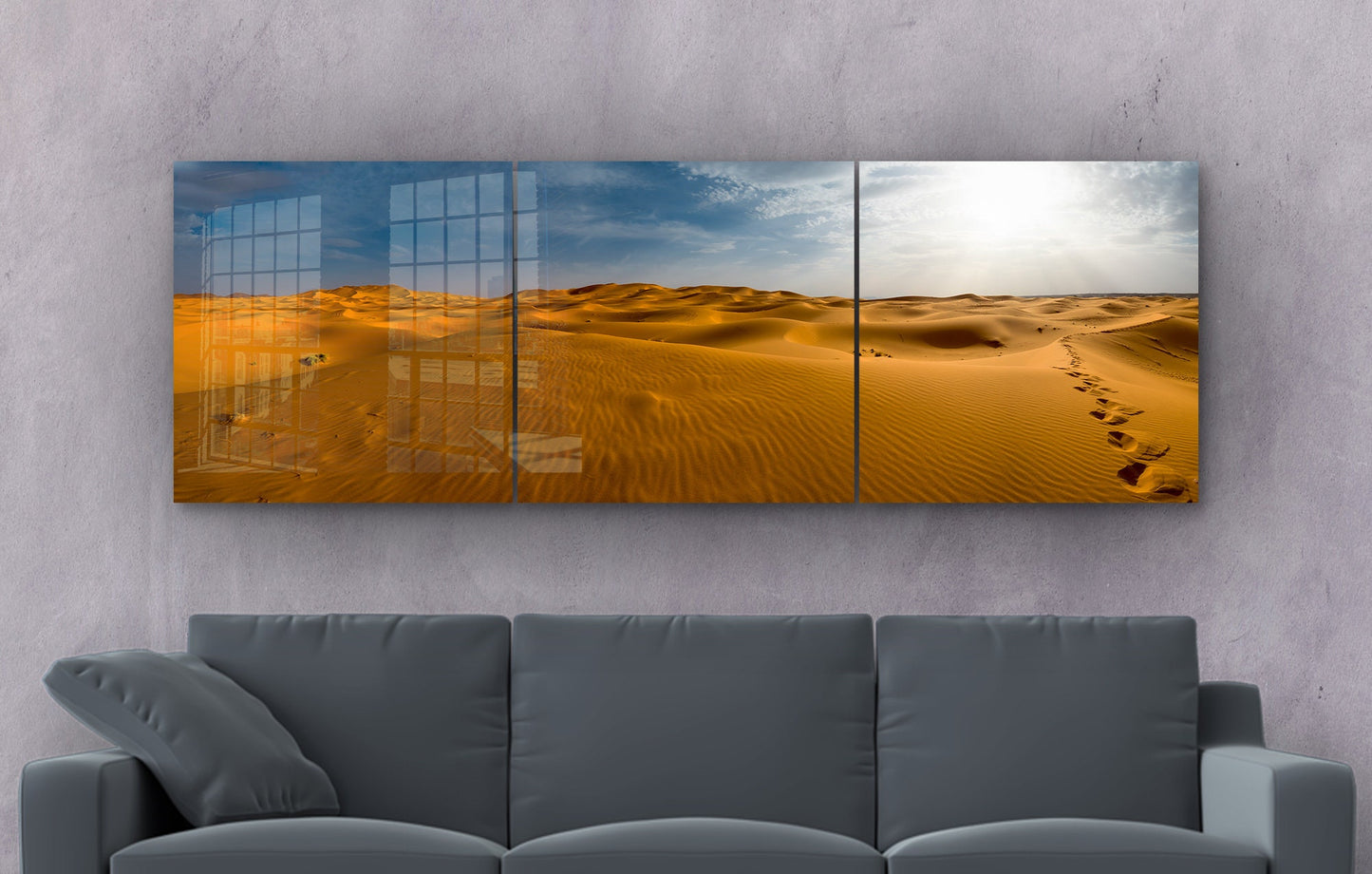 Sahara Desert Large Glass Wall Art