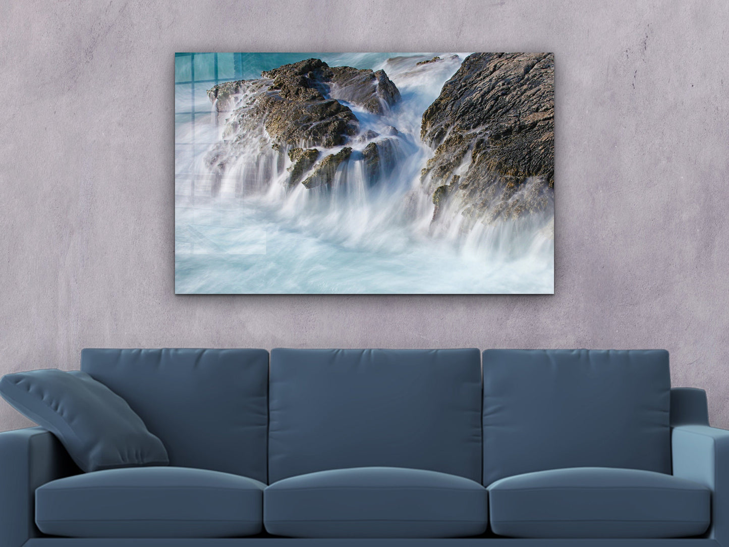 Waves, Large Glass Wall Art