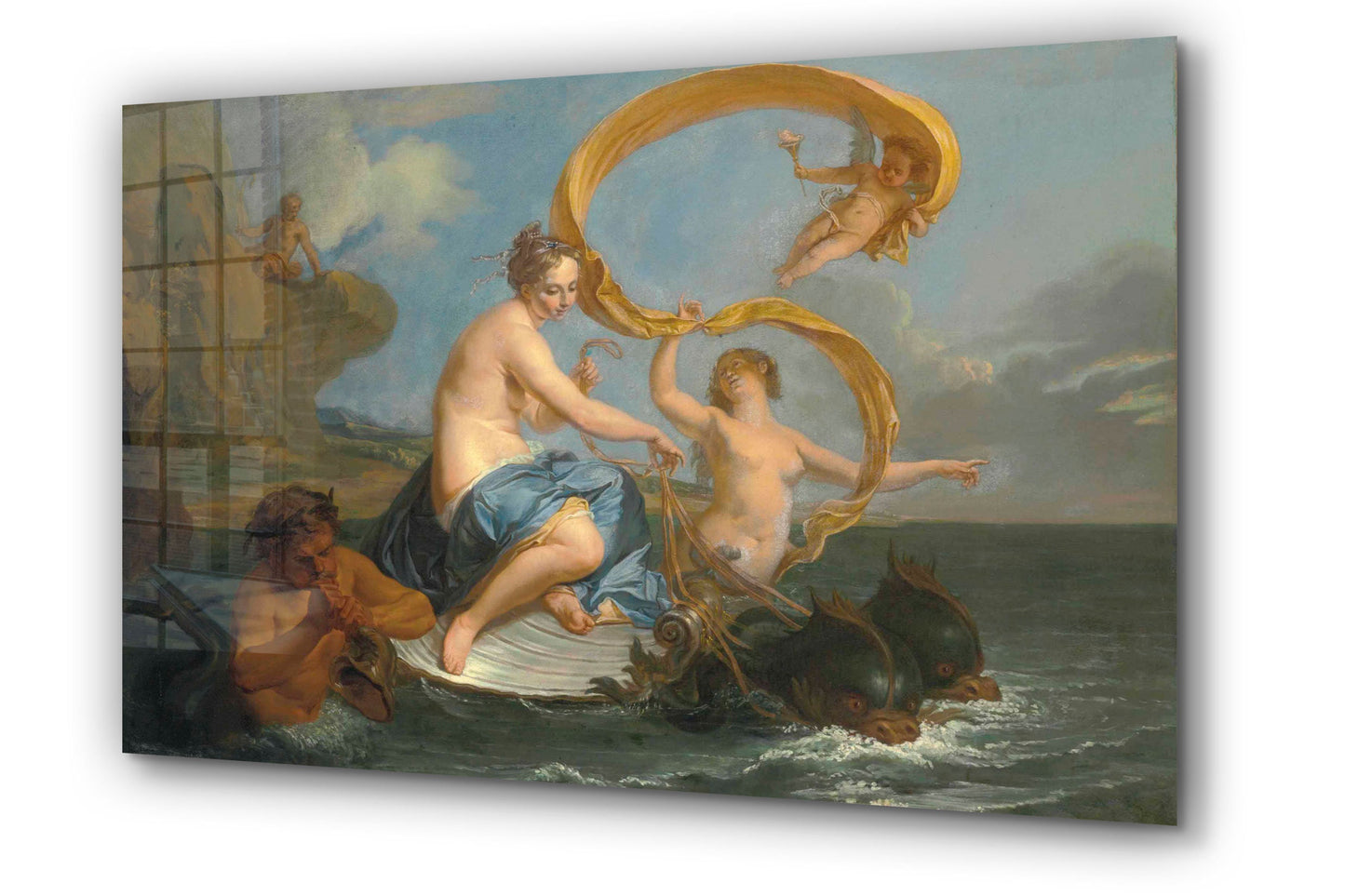 Noel Nicolas Coypel - The Triumph of Galatea, Large Glass Wall Art