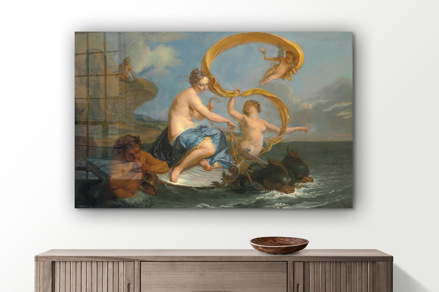 Noel Nicolas Coypel - The Triumph of Galatea, Large Glass Wall Art
