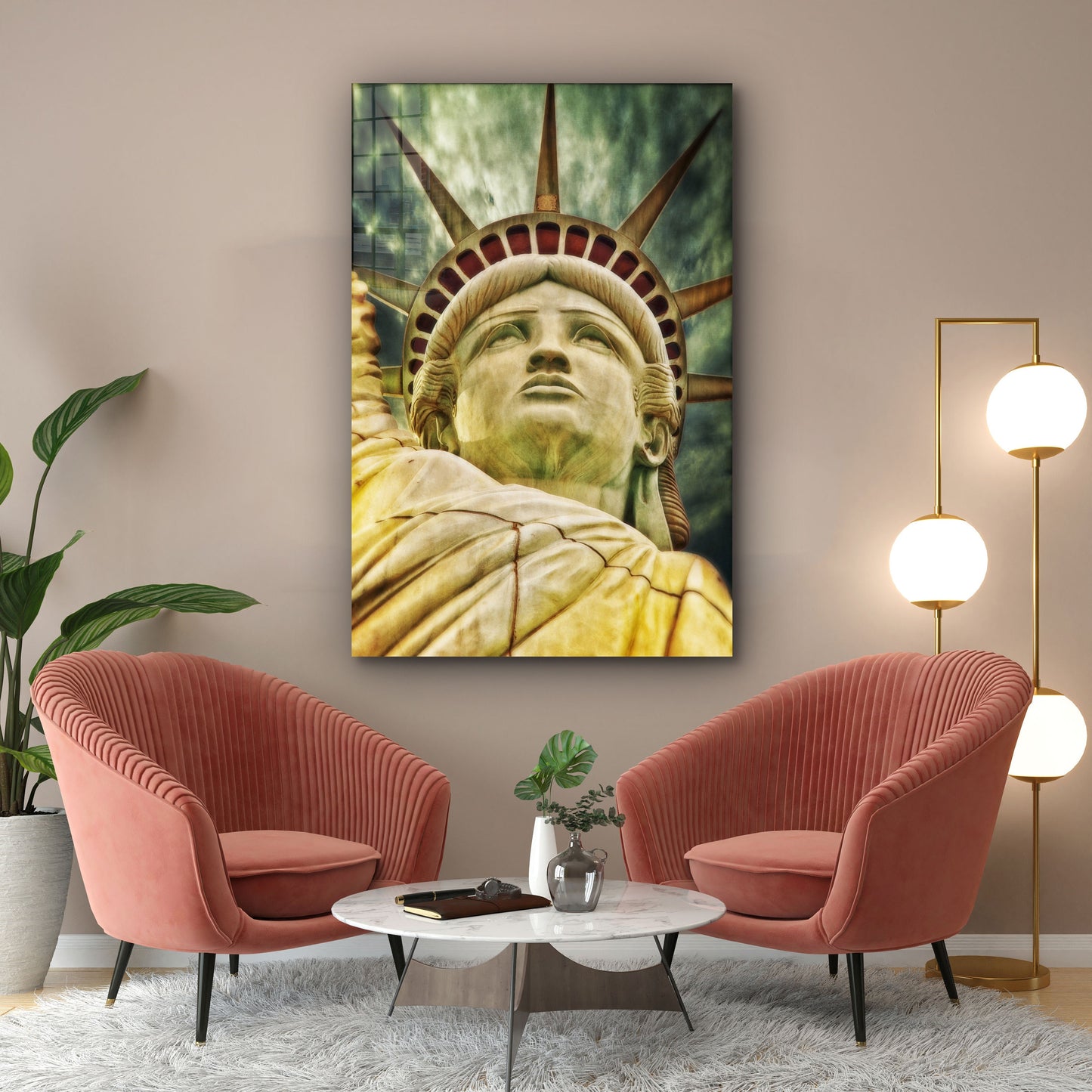 Statue of Liberty, Large Glass Wall Art