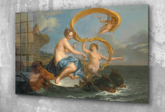 Noel Nicolas Coypel - The Triumph of Galatea, Large Glass Wall Art