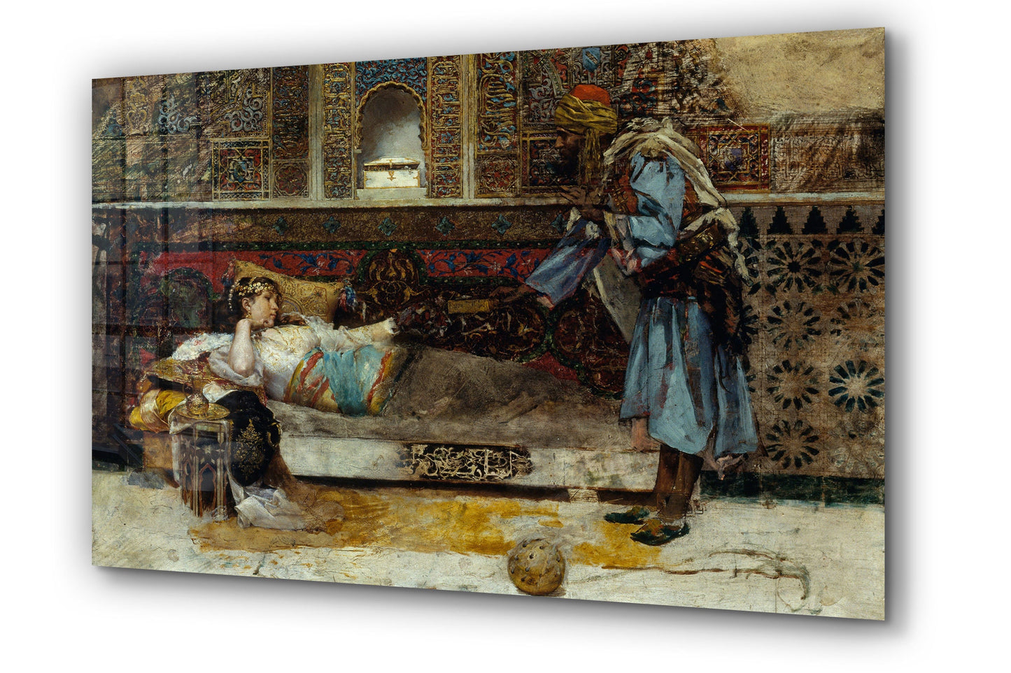 Antoni Fabr茅s s The Sultan's Gift Large Glass Wall Art