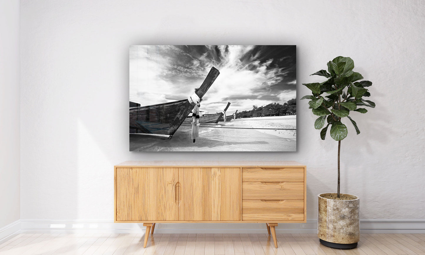 Ocean of Calm, Large Glass Wall Art