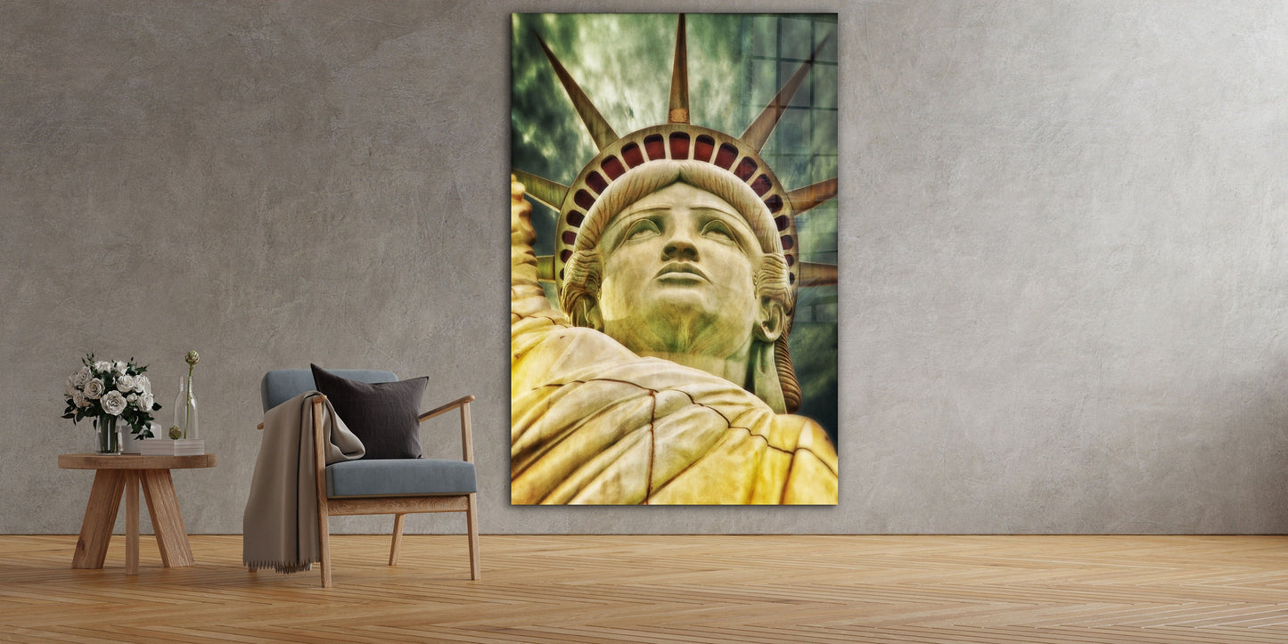 Statue of Liberty, Large Glass Wall Art