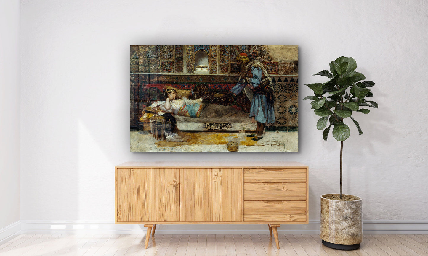 Antoni Fabr茅s s The Sultan's Gift Large Glass Wall Art