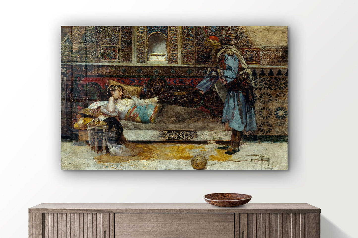 Antoni Fabr茅s s The Sultan's Gift Large Glass Wall Art
