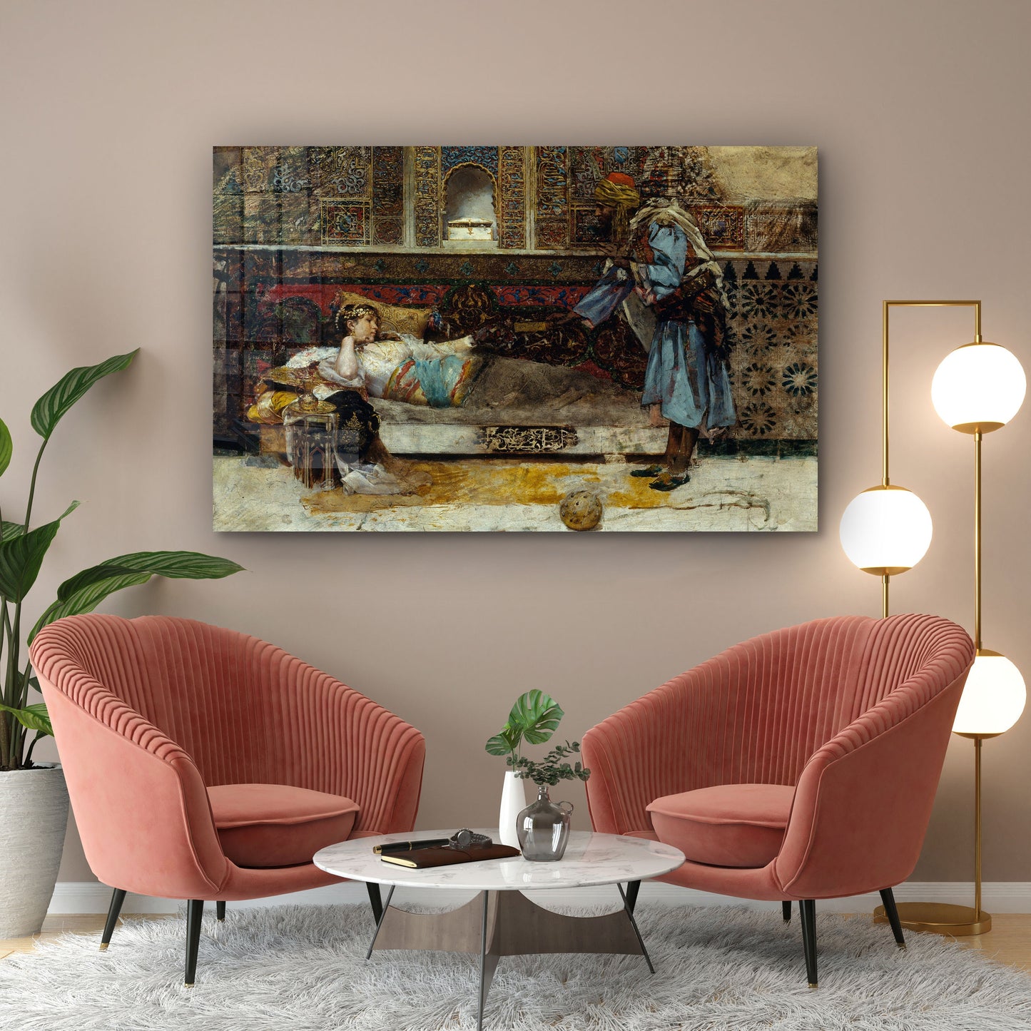 Antoni Fabr茅s s The Sultan's Gift Large Glass Wall Art