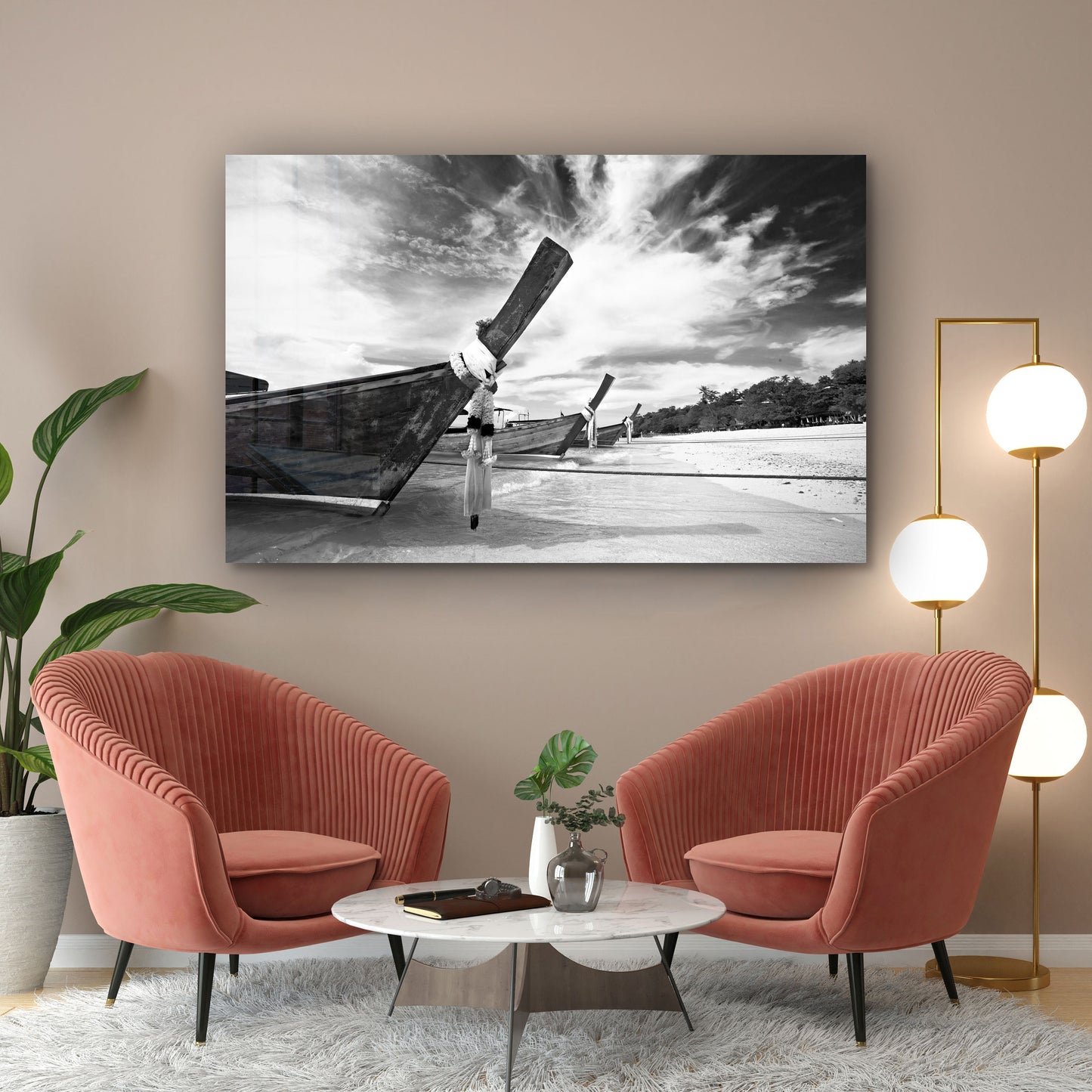 Ocean of Calm, Large Glass Wall Art