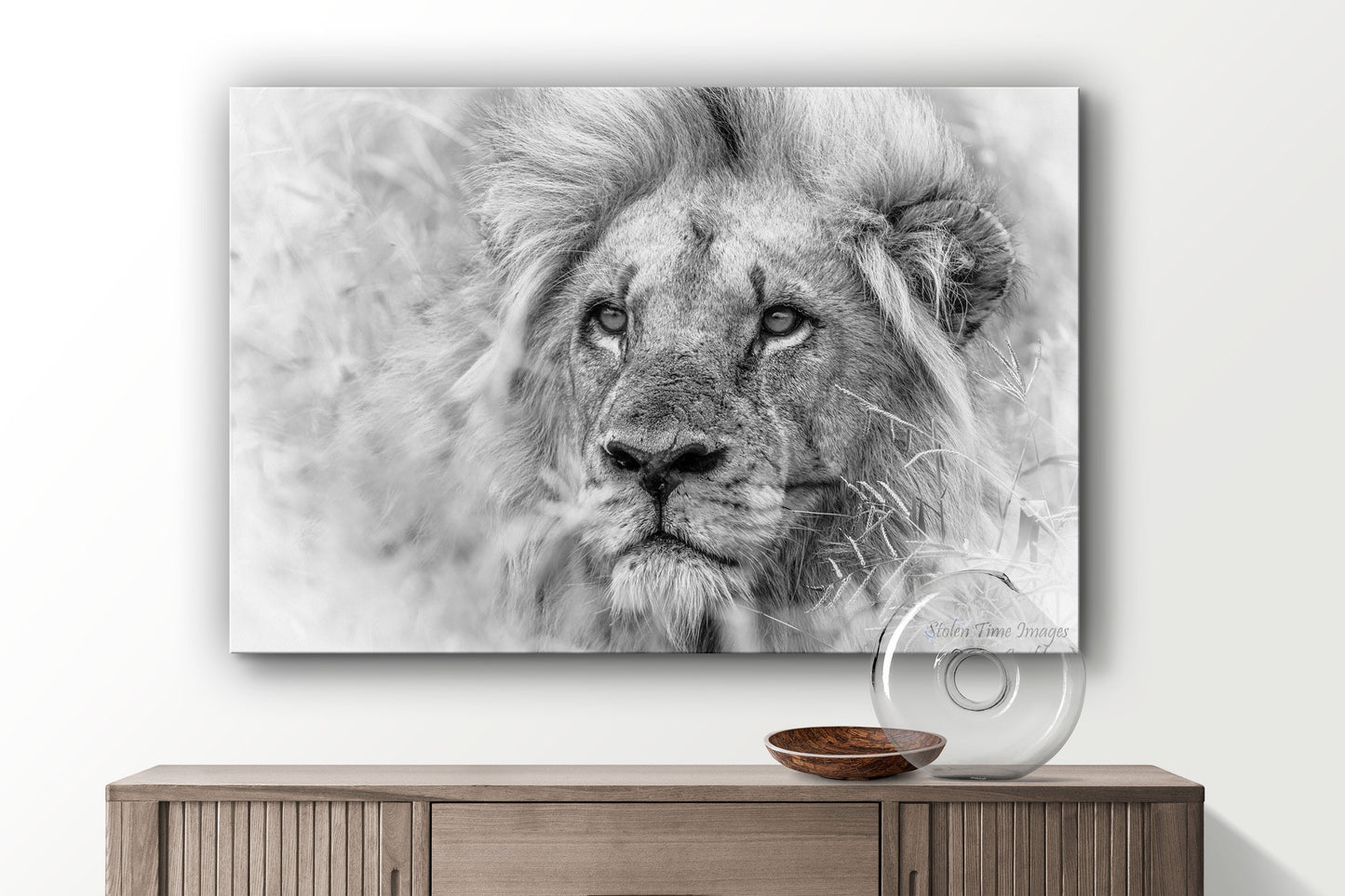 Lion, Large Glass Wall Art