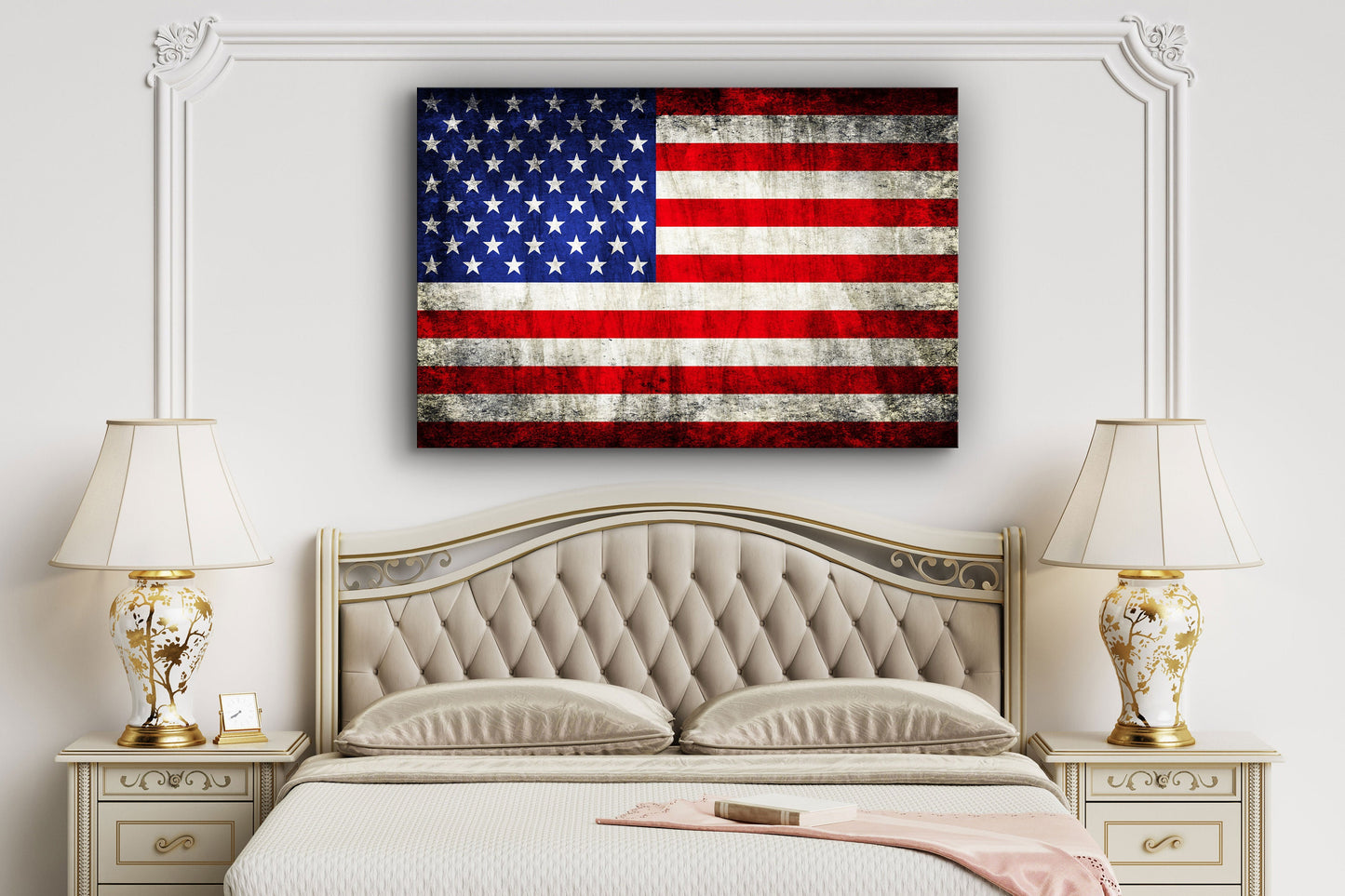 American Flag, United States, USA Flag Large Glass Wall Art