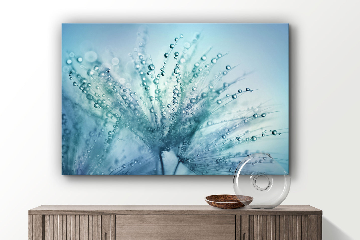 Dandelion Large Glass Wall Art