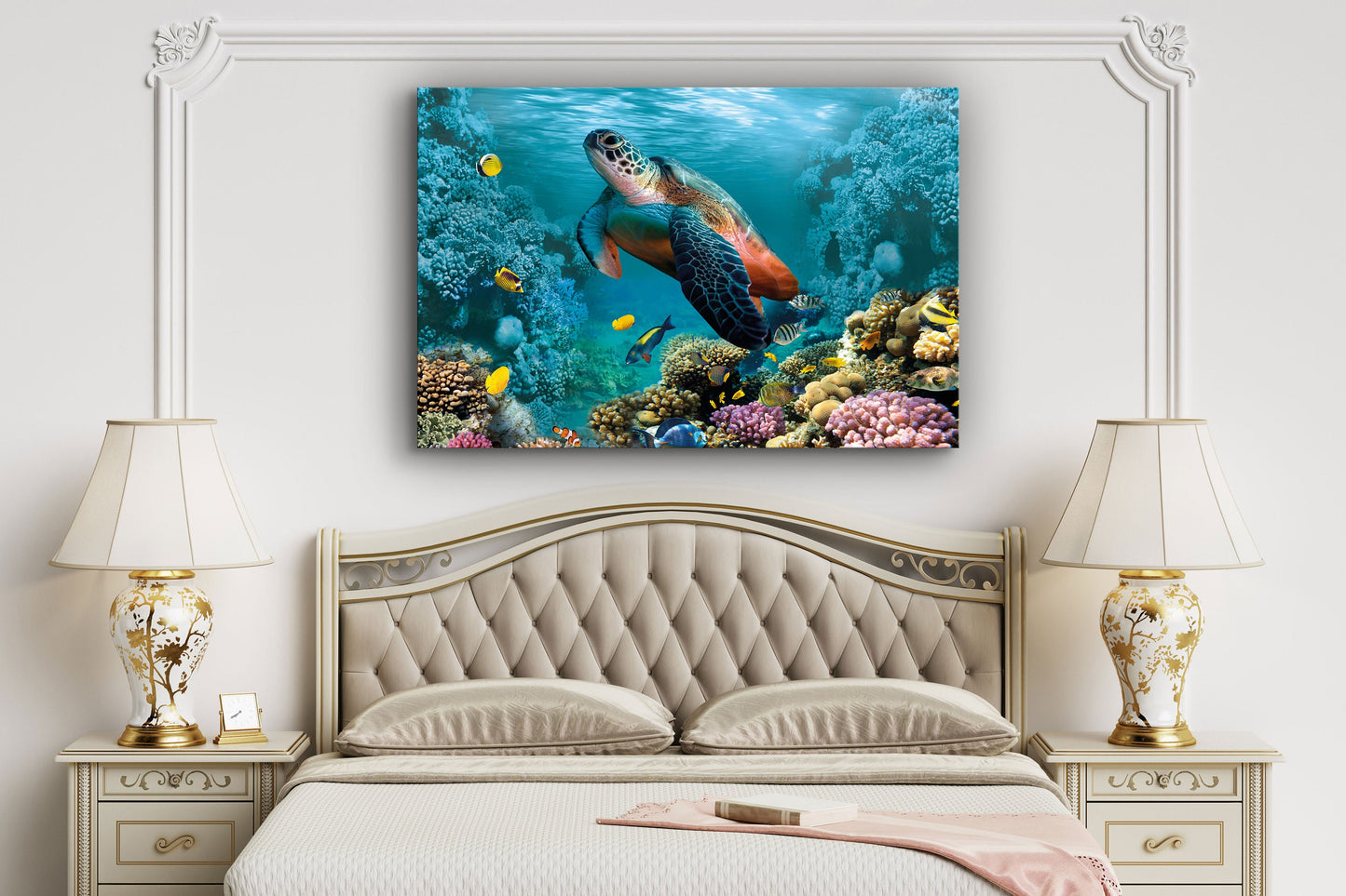 Sea Turtle, Large Glass Wall Art