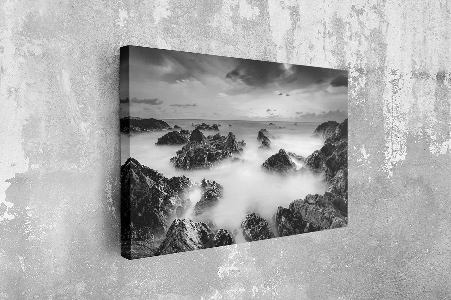Misty Mountains Modern, Large Glass Wall Art