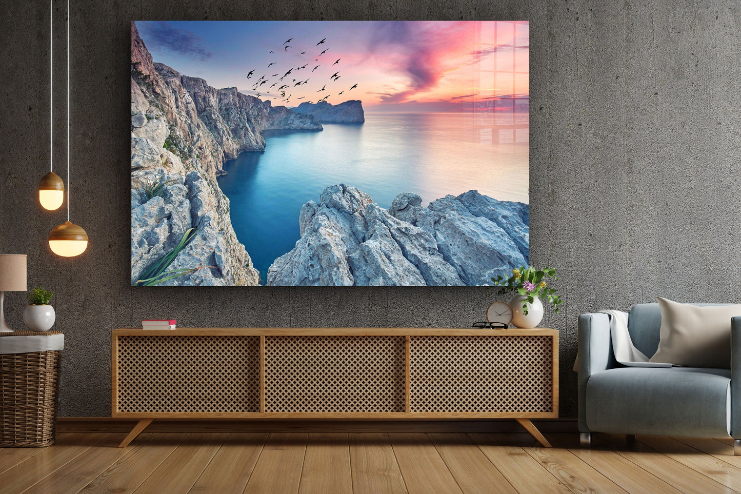 Iceland Bay, Large Glass Wall Art