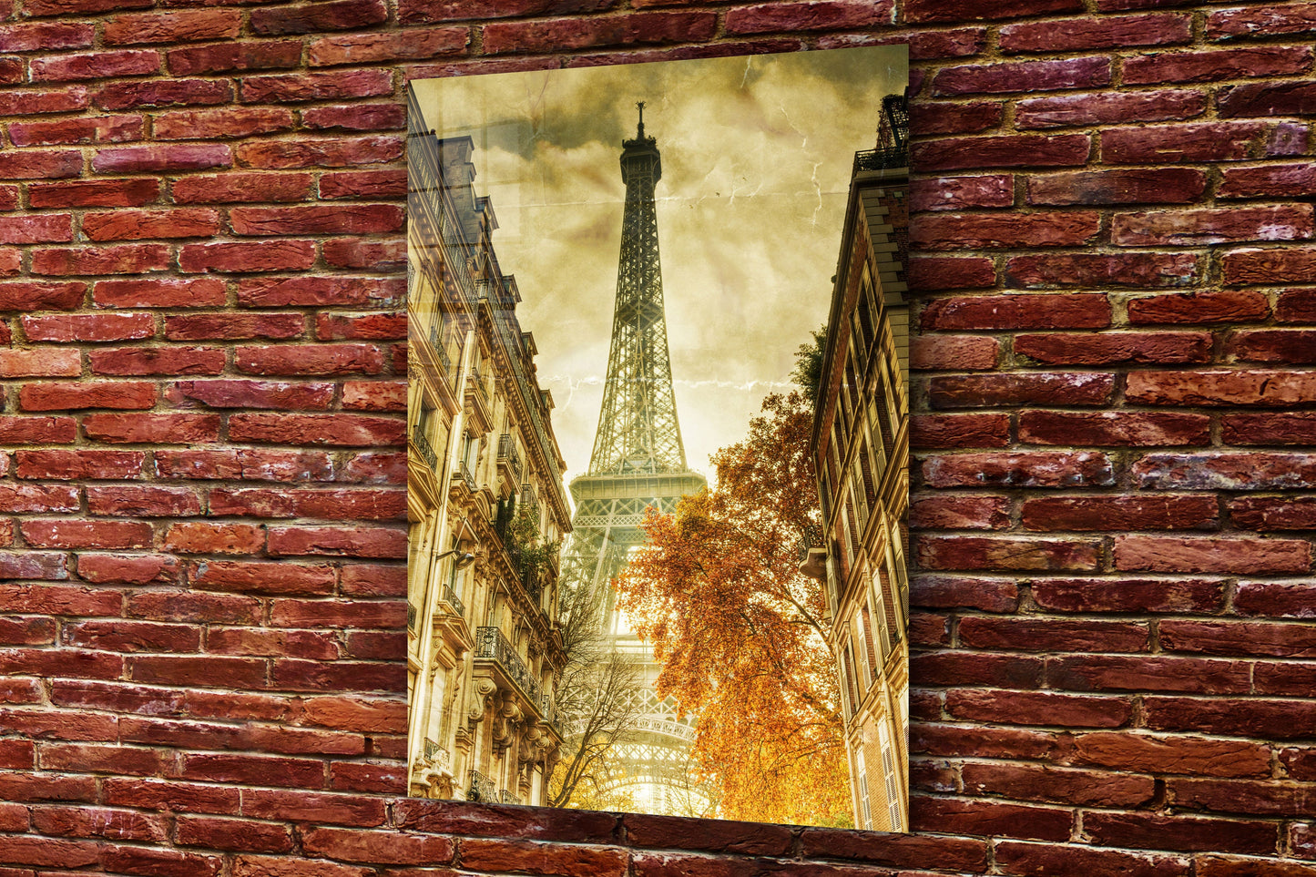 Paris Painting, Large Glass Wall Art