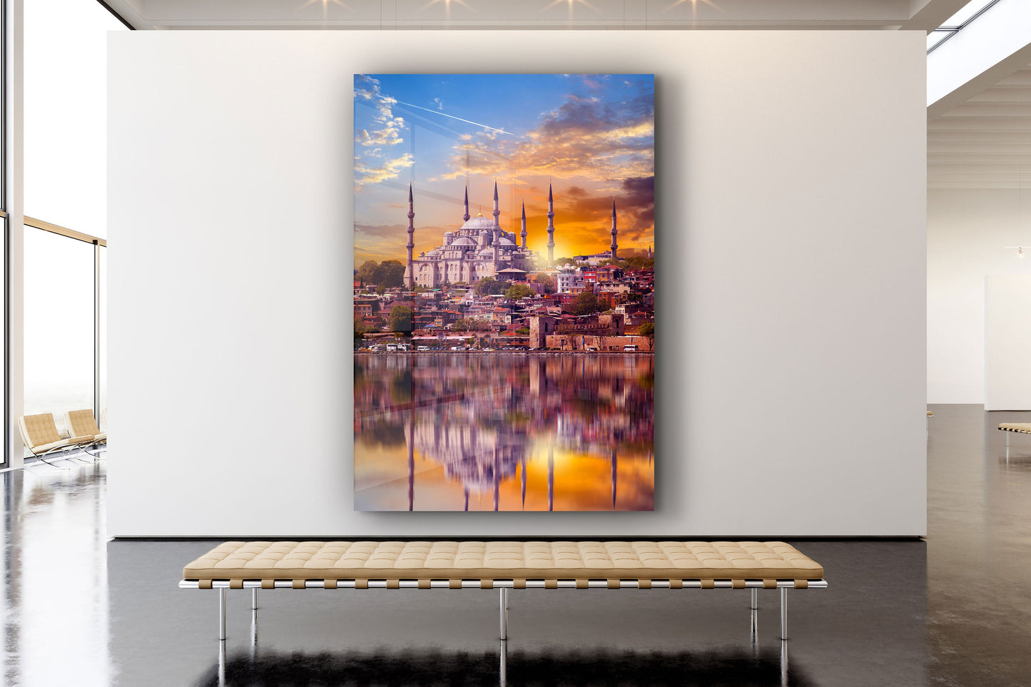 Istanbul Mosque, Large Glass Wall Art
