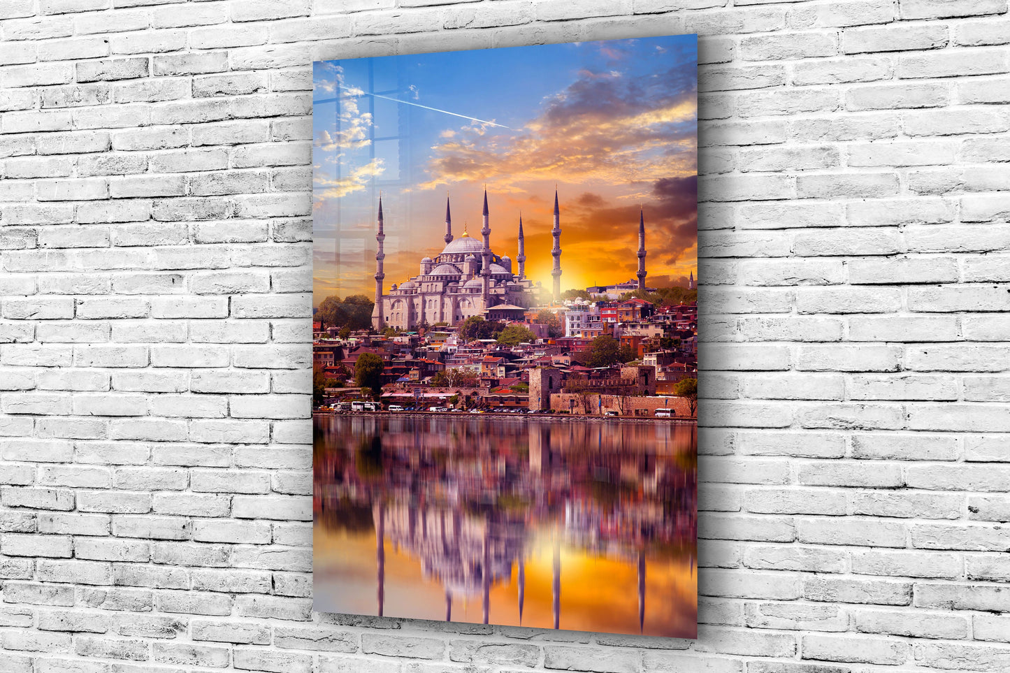 Istanbul Mosque, Large Glass Wall Art