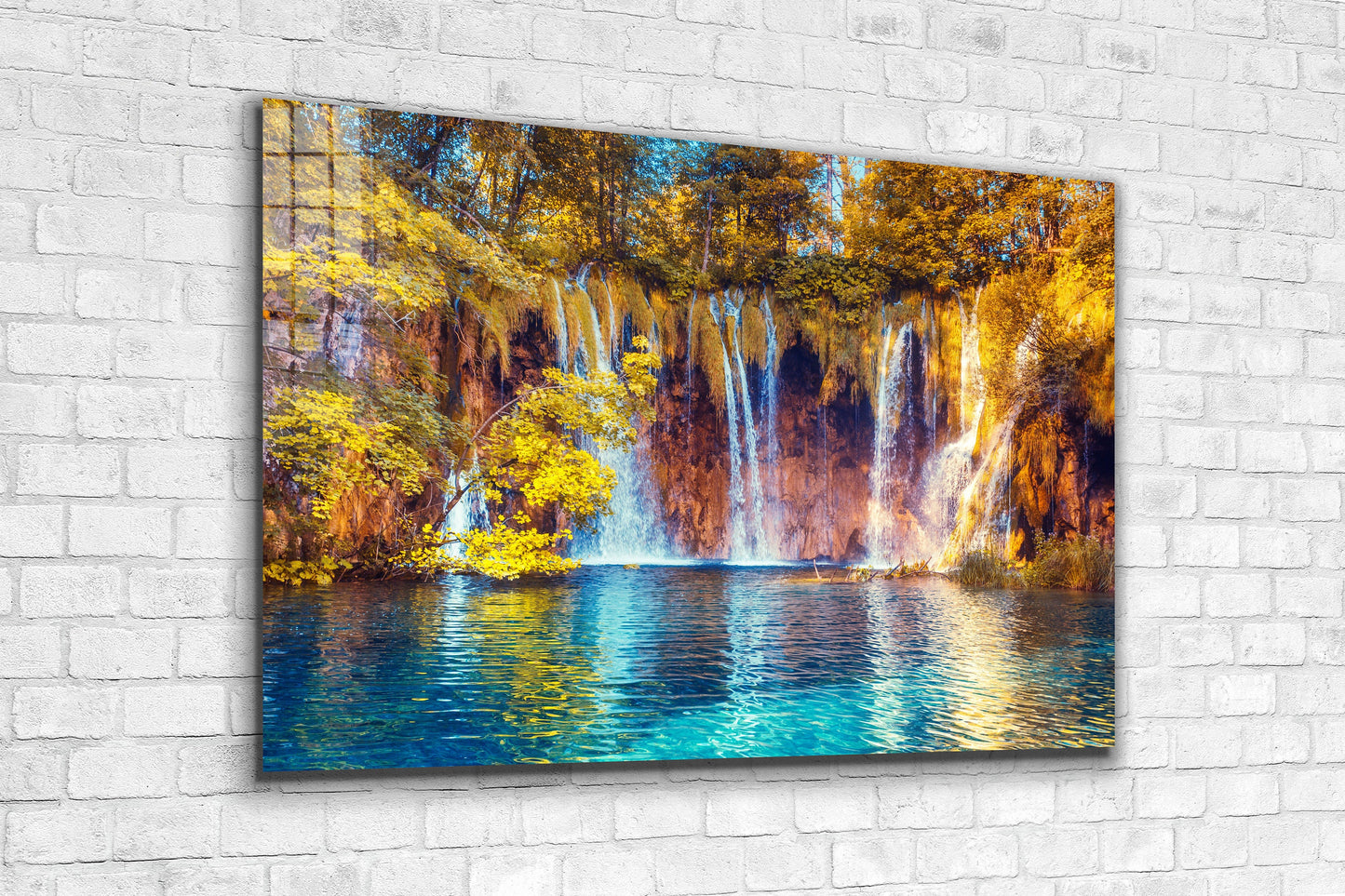 Waterfall, Large Glass Wall Art