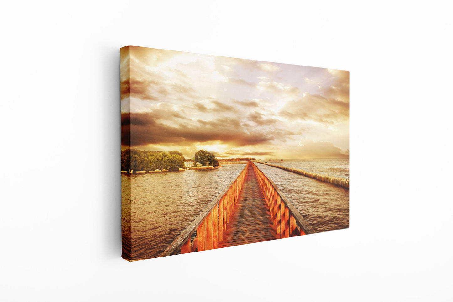 Pier to the Horizon, Large Glass Wall Art