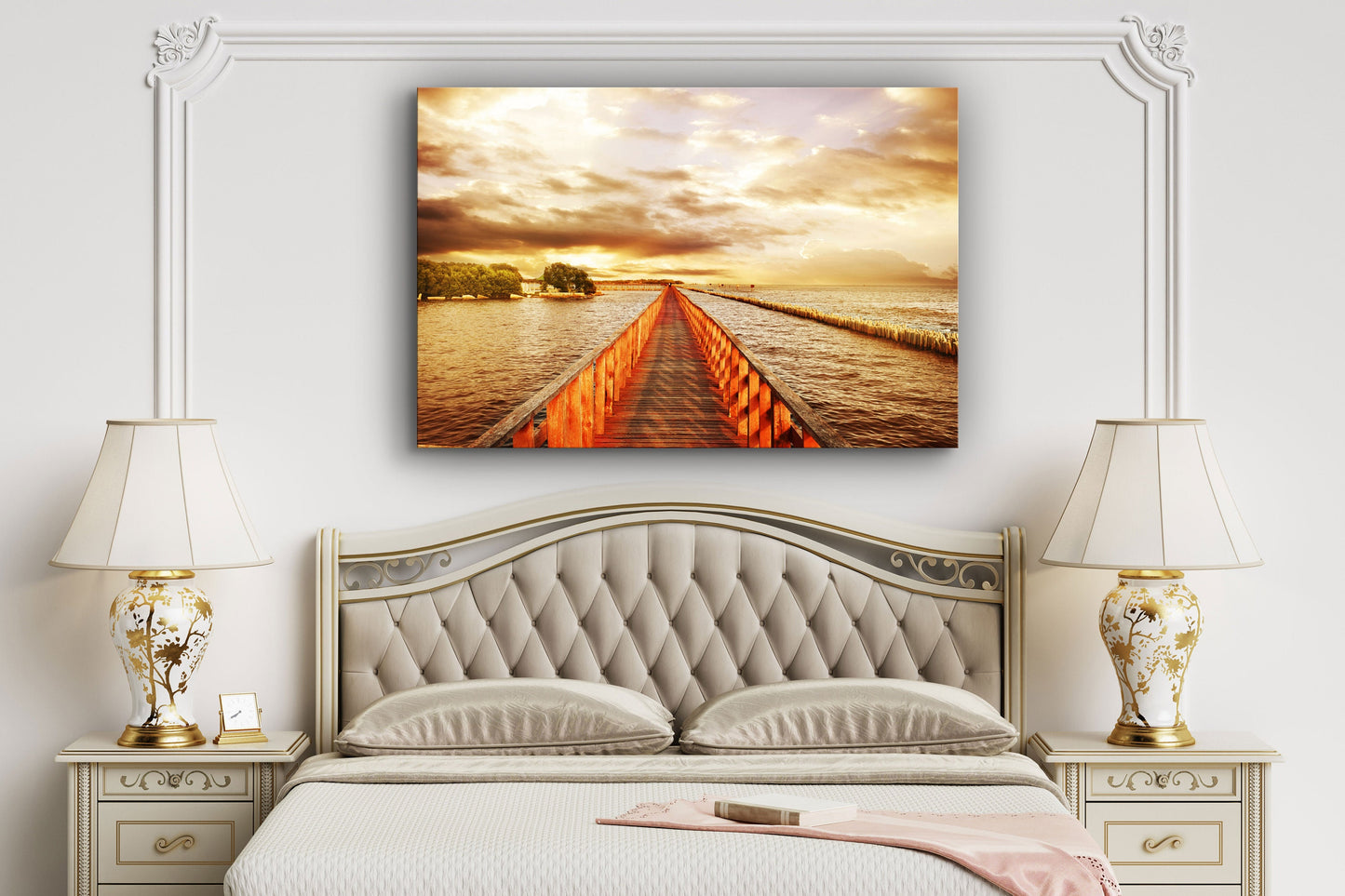 Pier to the Horizon, Large Glass Wall Art