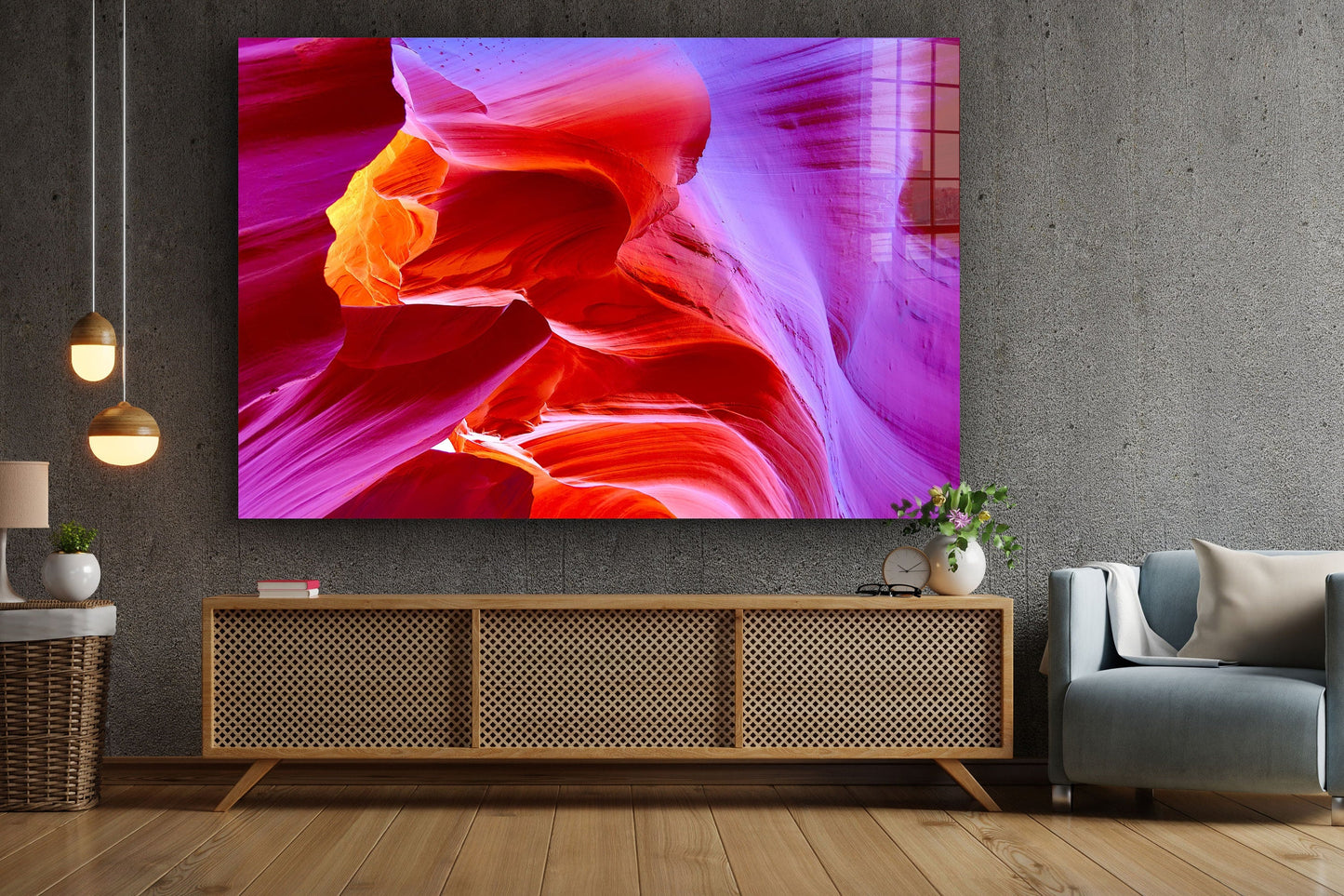 Antilope Canyon, Large Glass Wall Art