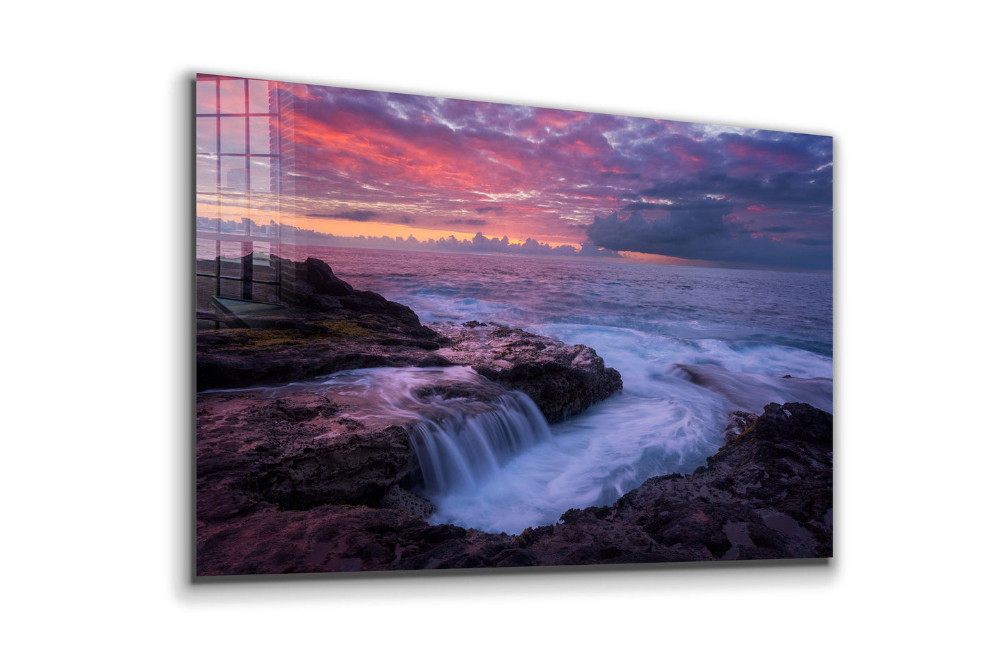Oceanside Scenery, Large Glass Wall Art