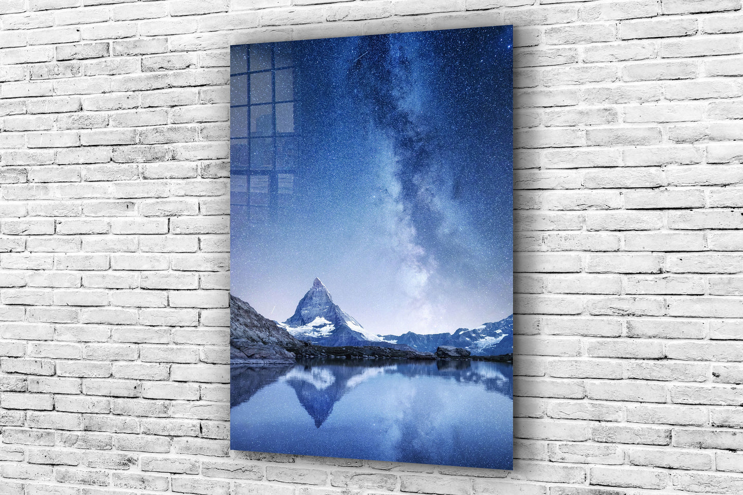 Starry Mountain, Large Glass Wall Art
