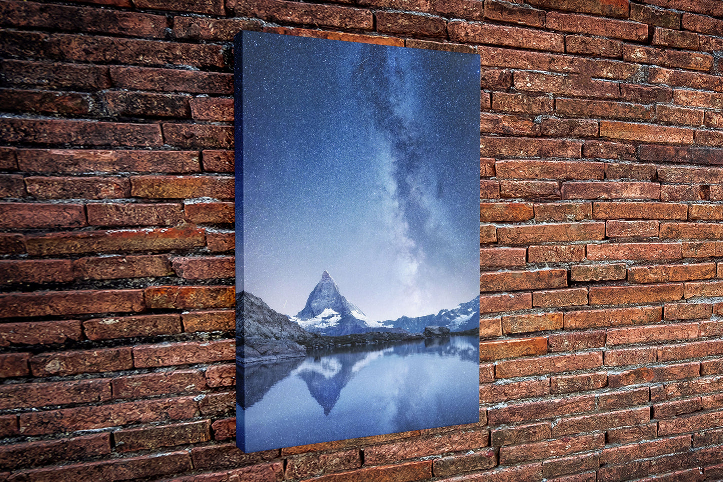 Starry Mountain, Large Glass Wall Art