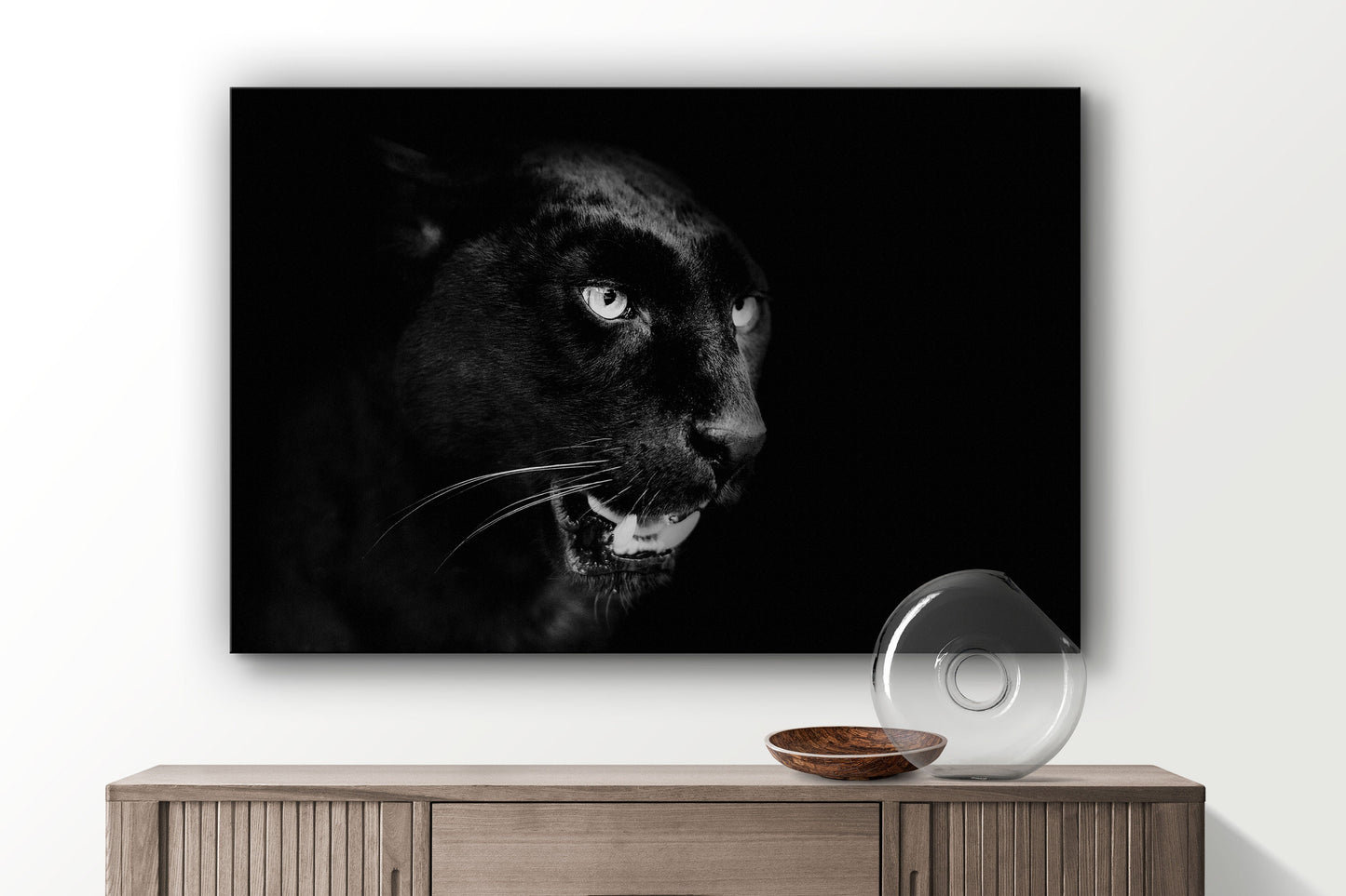Panther, Large Glass Wall Art