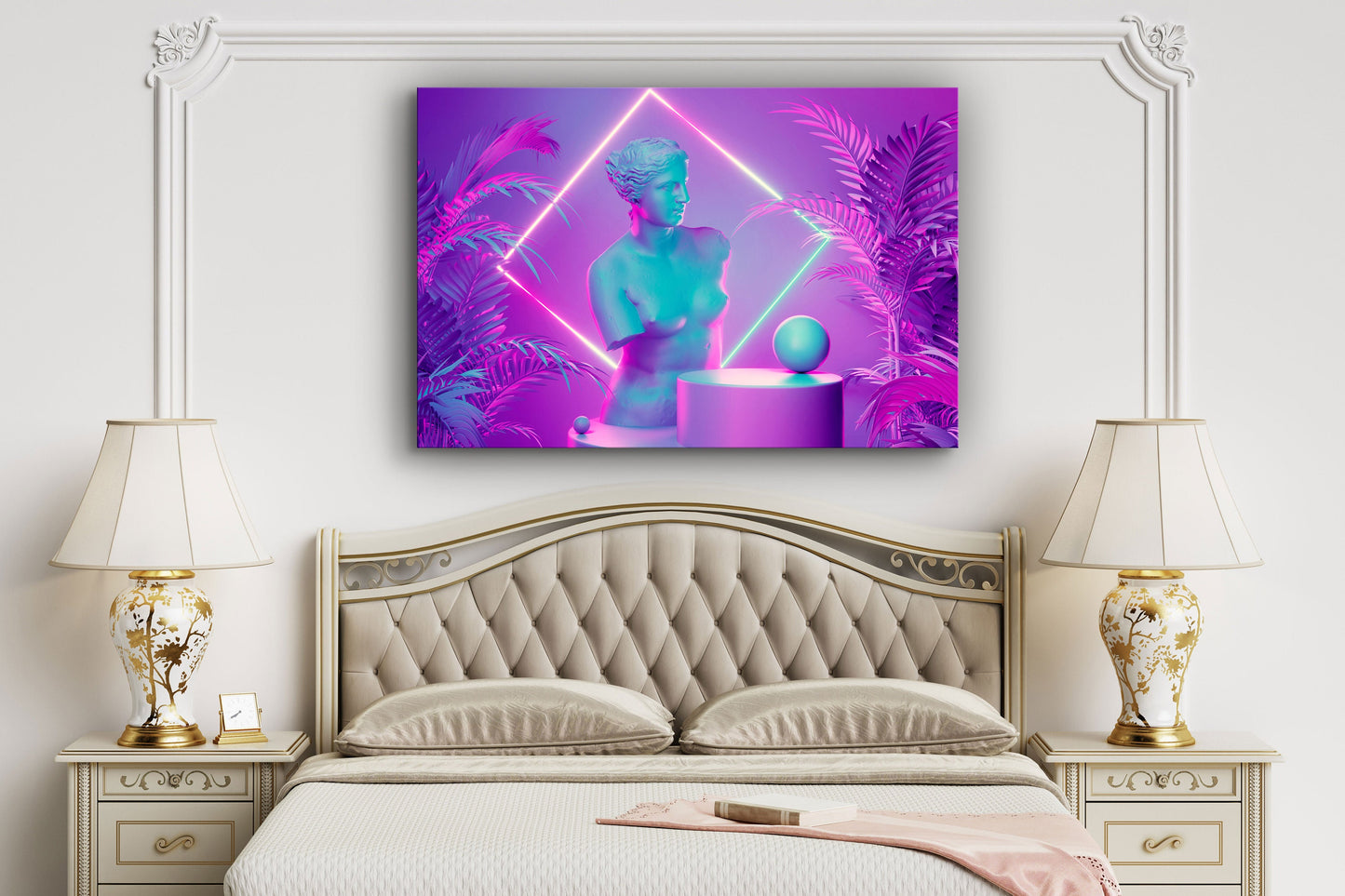 Statue of Venus, Greek Goddess, Large Glass Wall Art