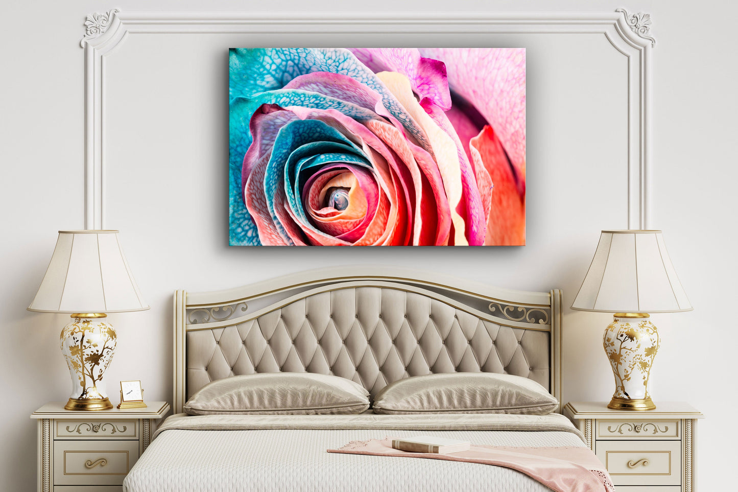 Rose, Large Glass Wall Art