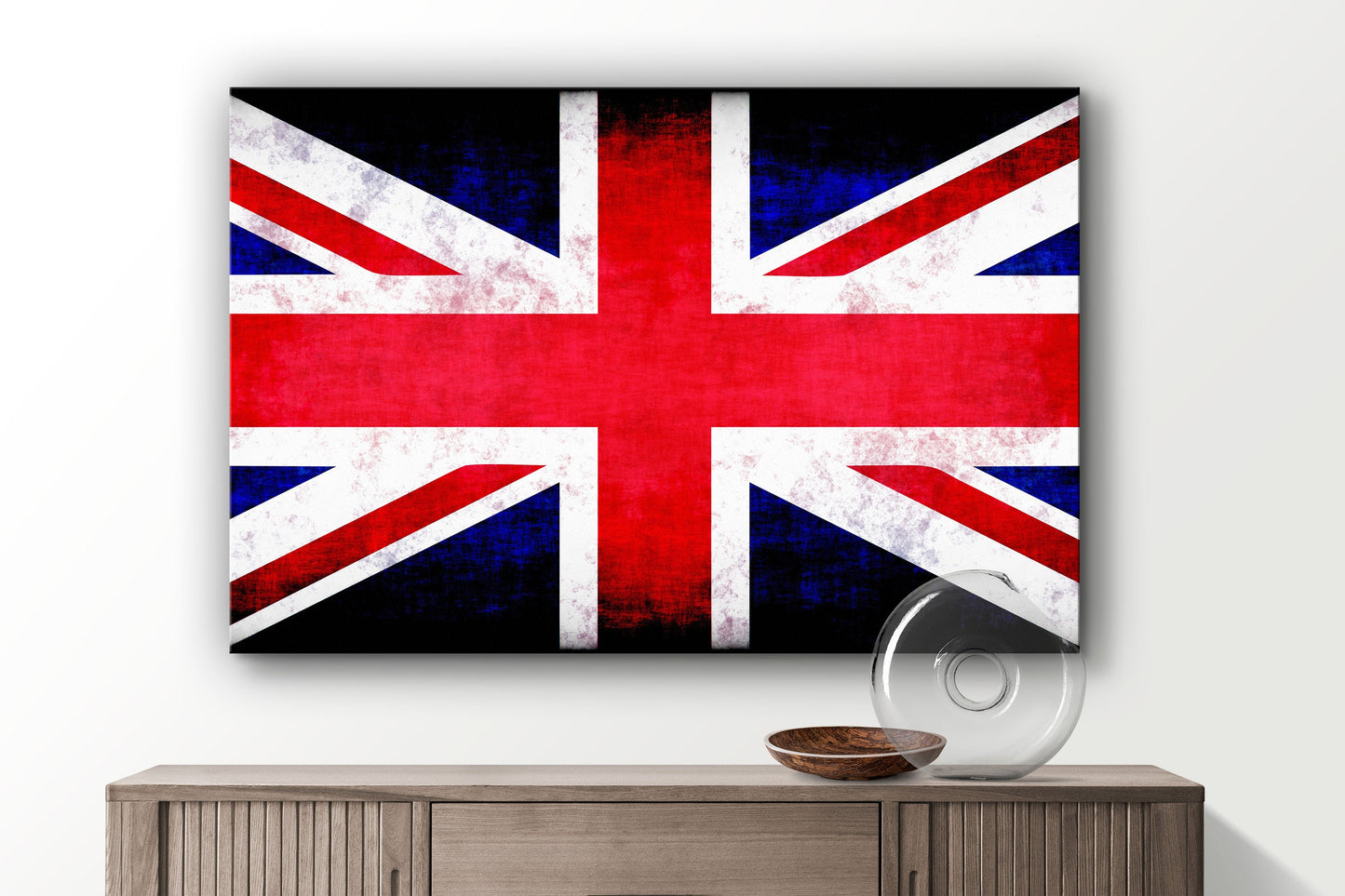 Union Jack, United Kingdom Flag, Large Glass Wall Art