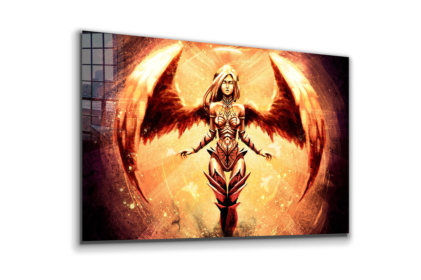 Angel, Large Glass Wall Art
