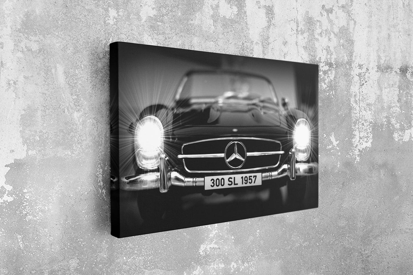 Classic Car, Large Glass Wall Art