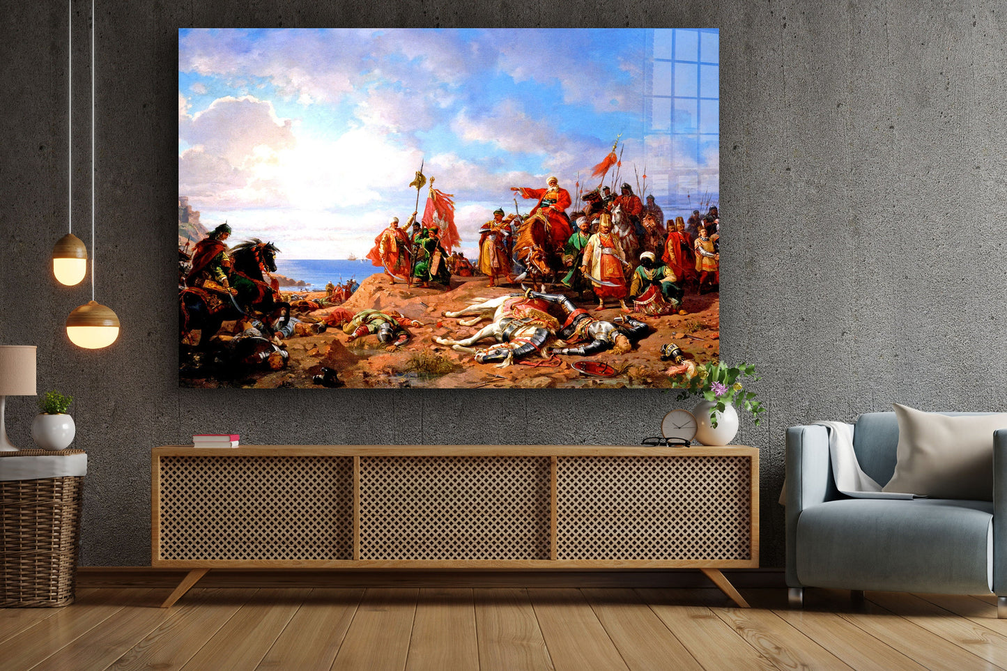 Stanislaw Chlebowski, Varna Large Glass Wall Art