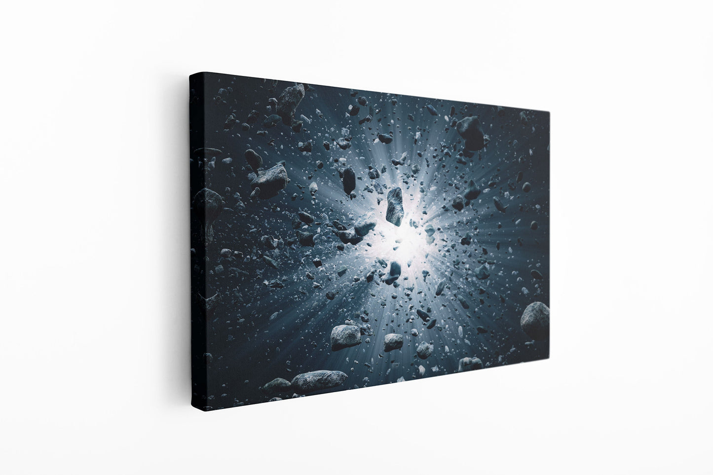 Exploding Stones, Large Glass Wall Art