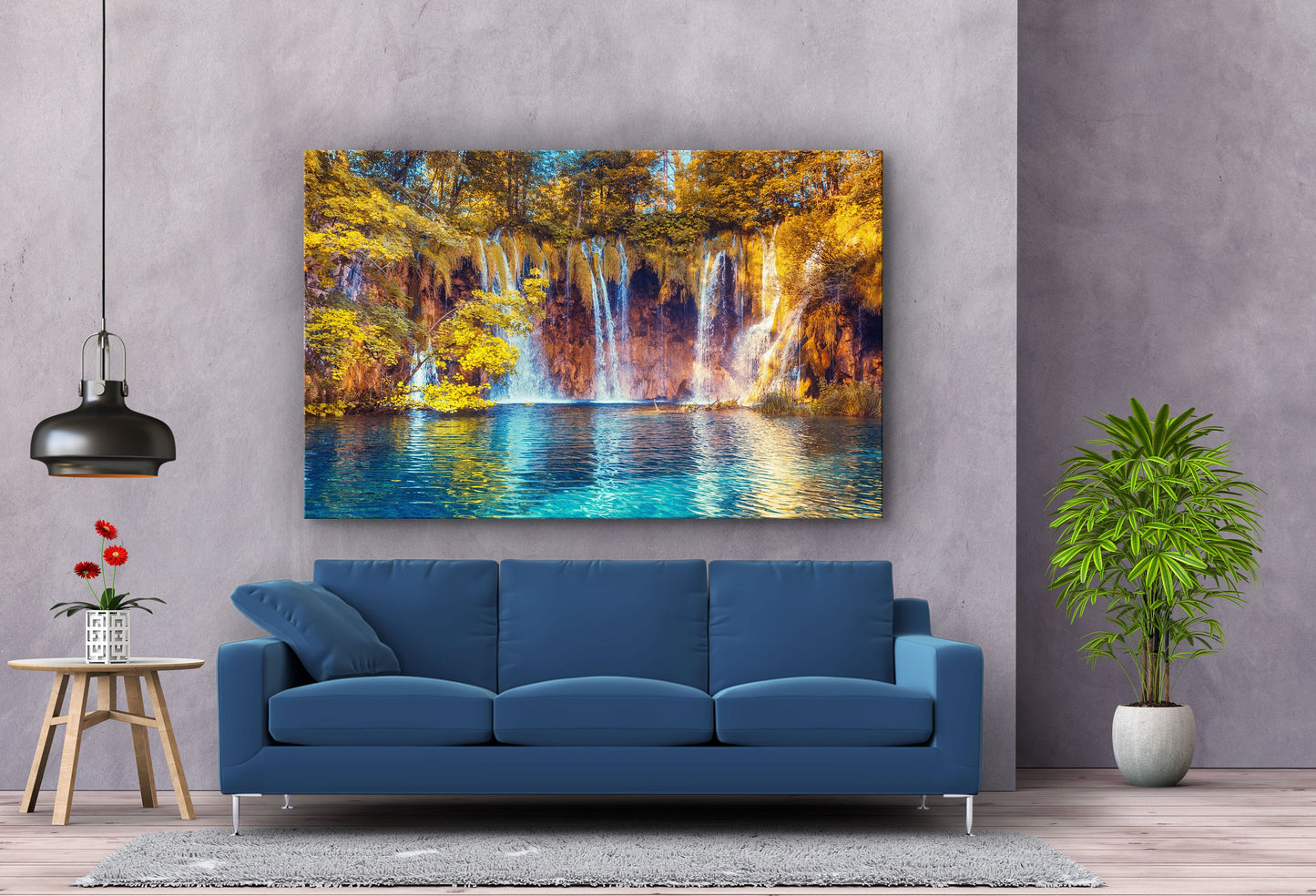 Waterfall, Large Glass Wall Art
