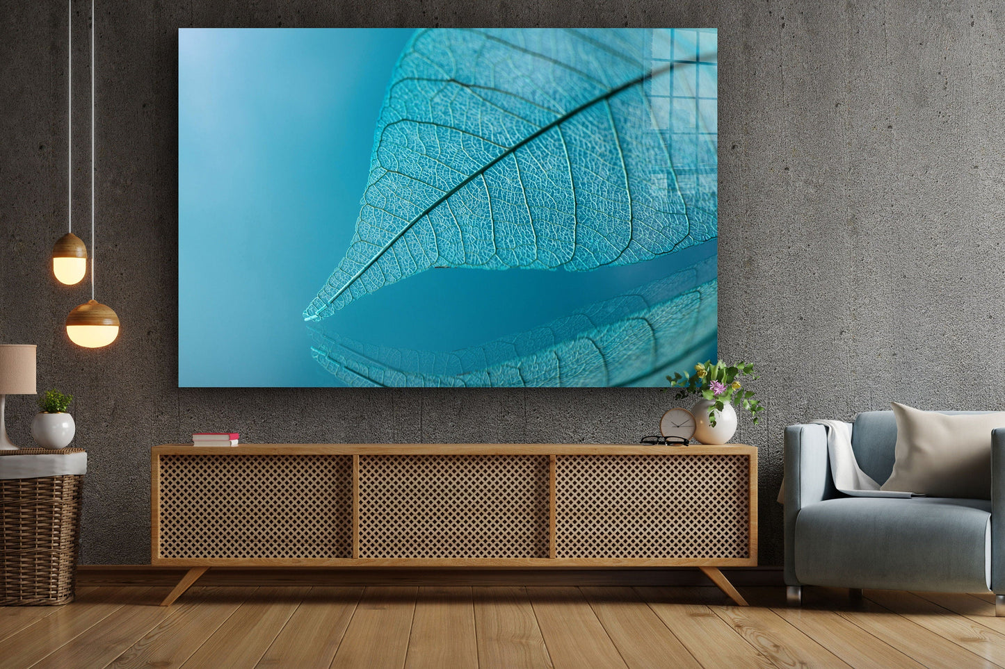 Leaf, Large Glass Wall Art