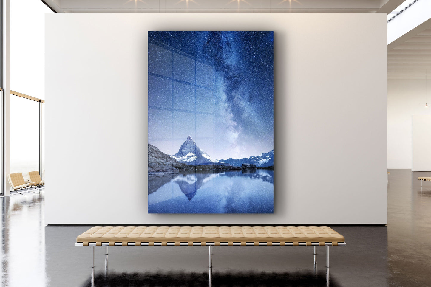 Starry Mountain, Large Glass Wall Art