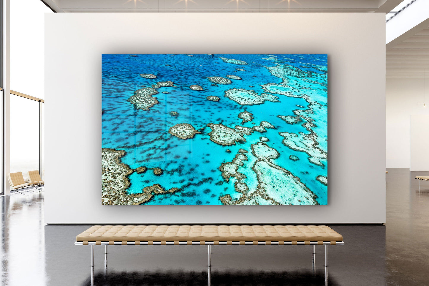 Grand Barrier Reef, Large Glass Wall Art