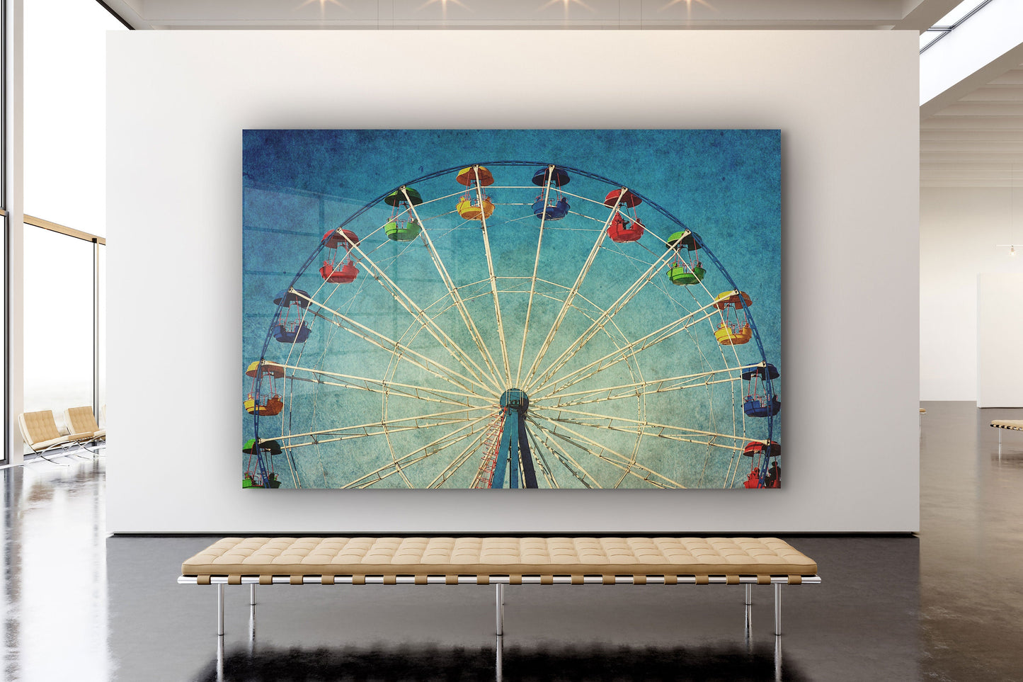Ferris Wheel, Large Glass Wall Art