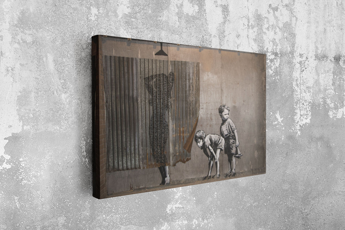 Banksy Print, Large Glass Wall Art