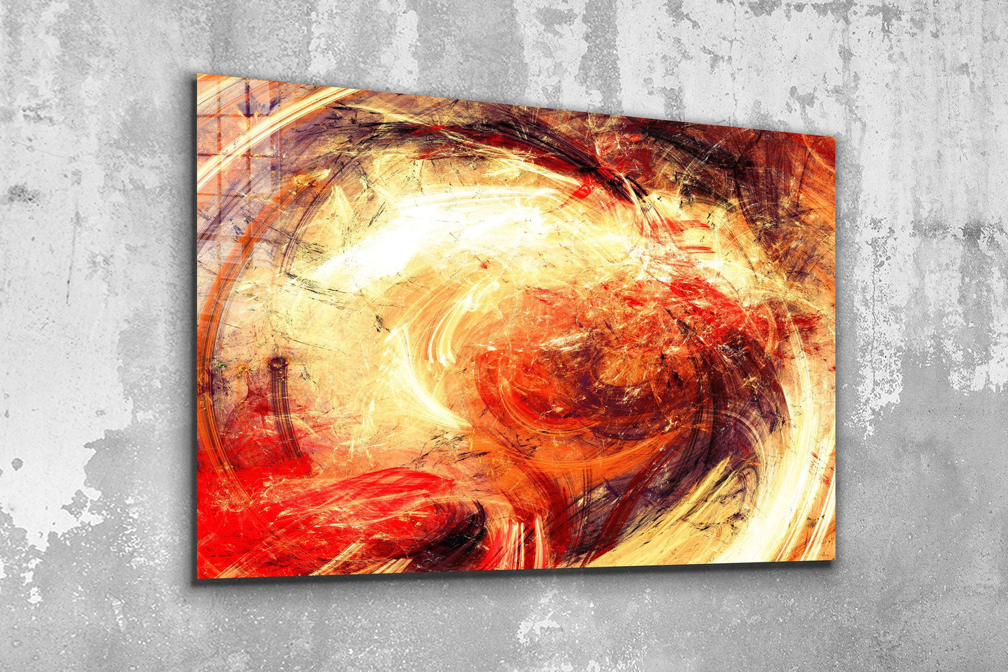 Abstract Painting, Large Glass Wall Art