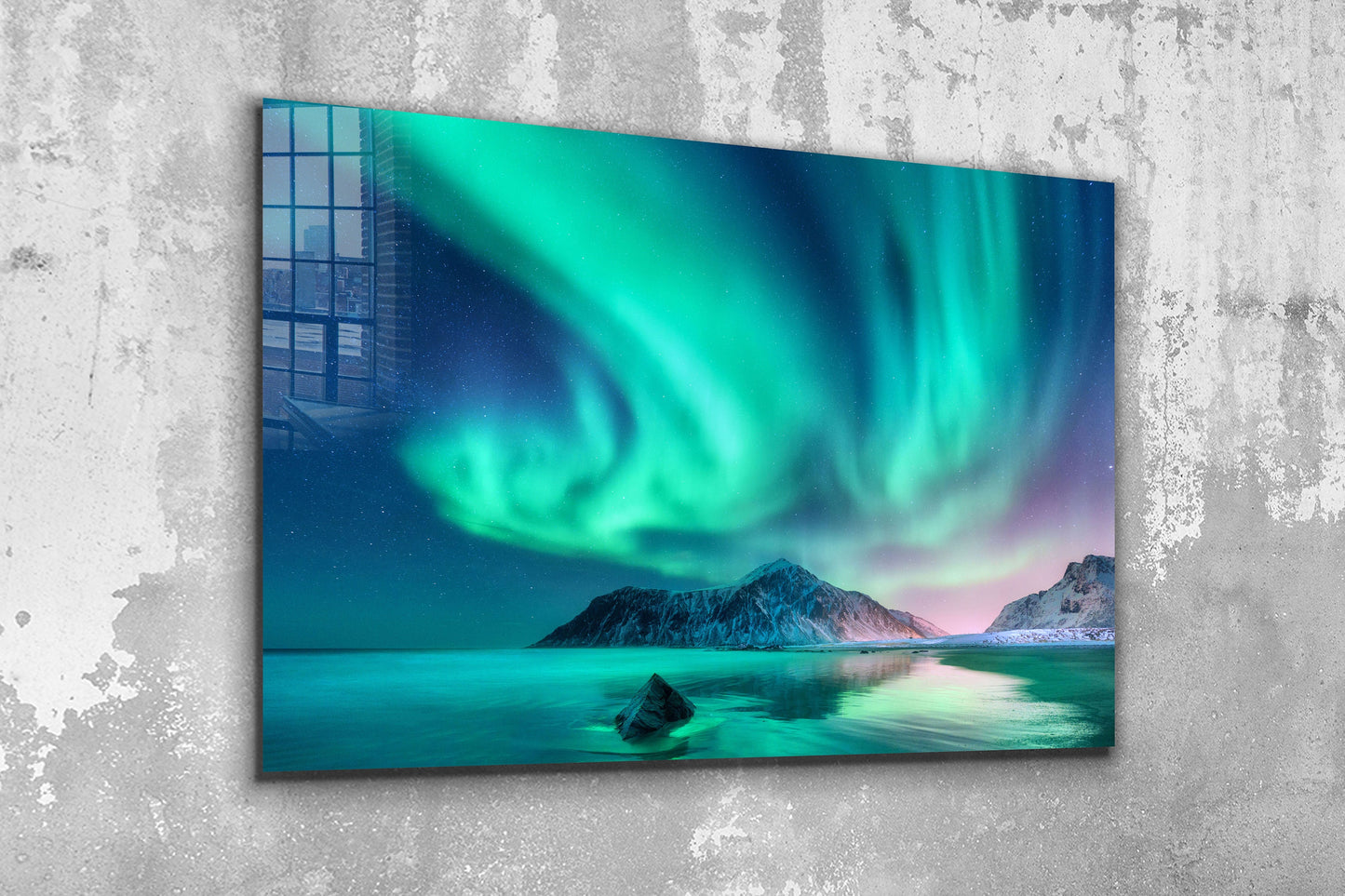 Aurelia Borealis, Large Glass Wall Art