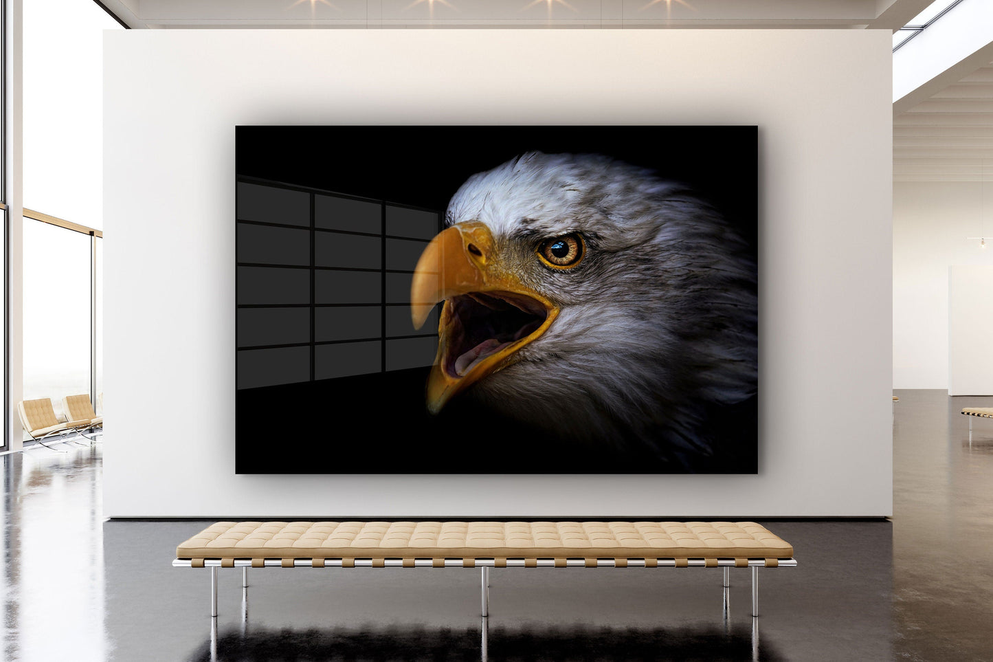 Eagle, Large Glass Wall Art