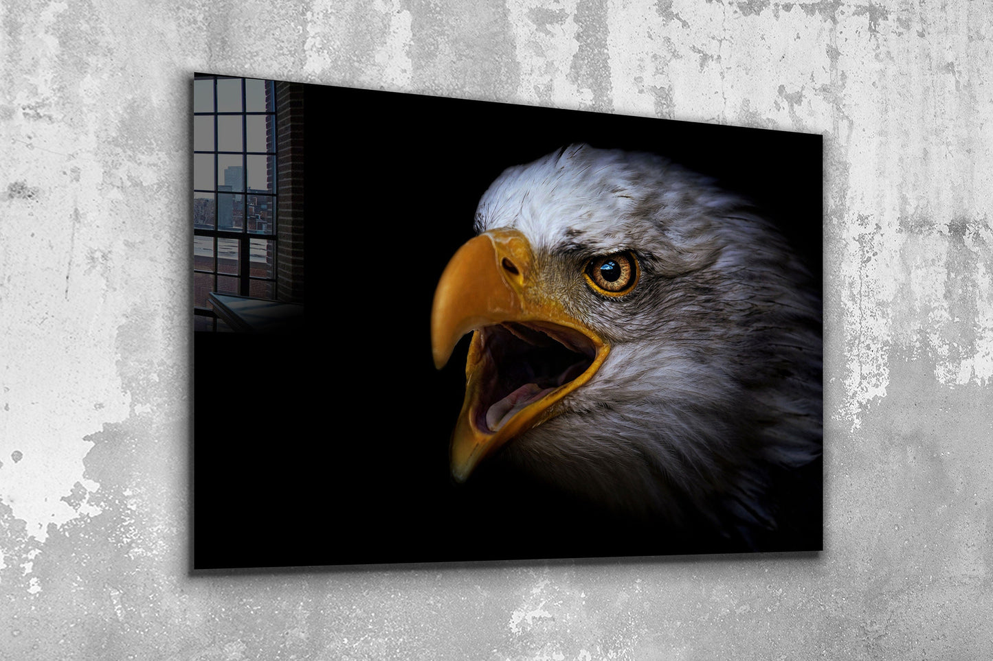 Eagle, Large Glass Wall Art
